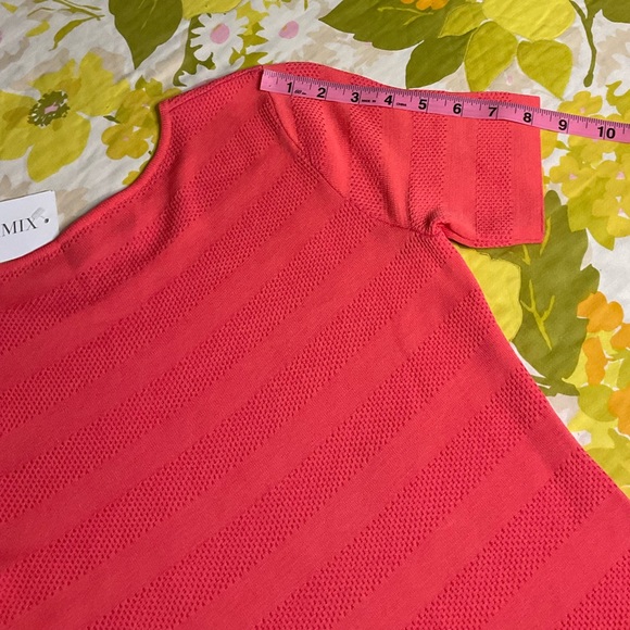 NWT $210 Torn By Ronny Kobo Coral Candy Stripe Dress INTERMIX Sm - Picture 3 of 11